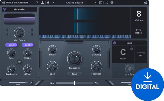 Studio software plug-in effect Minimal Audio Poly Flanger (Digitaal product) - 1