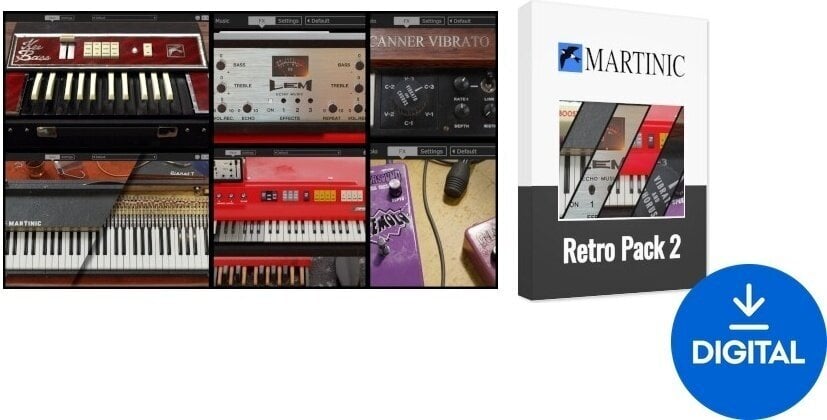 Studio software plug-in effect Martinic Retro Pack 2 (Digitaal product)