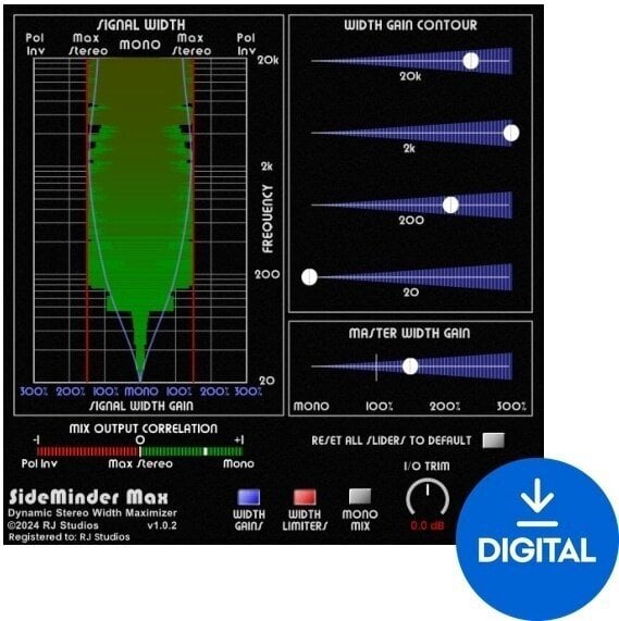 Programski Plug-In efekti Raising Jake Studios SideMinderMax (Digitalni proizvod)