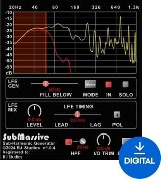 Programski Plug-In efekti Raising Jake Studios SubMassive plugin (Digitalni proizvod) - 1