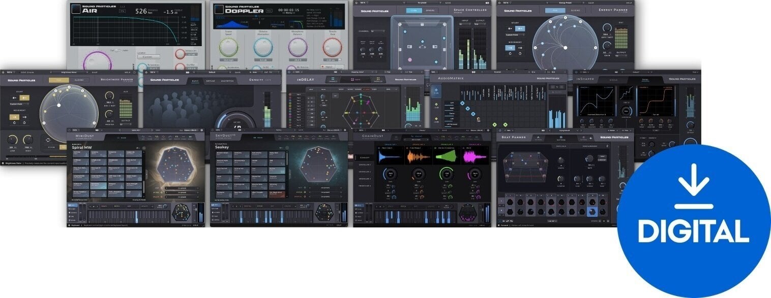 Studio software plug-in effect Sound Particles Spatial Music IV (Digitaal product)