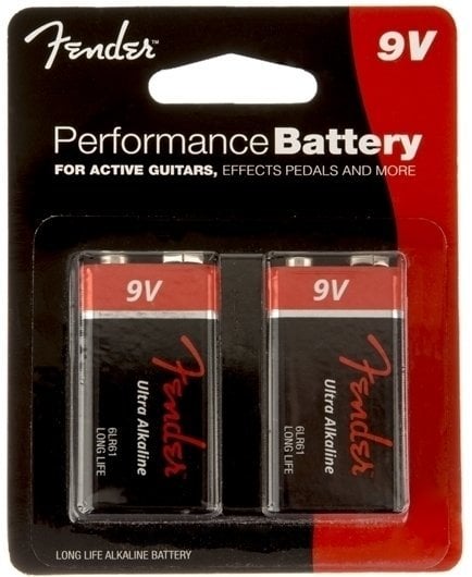 9V-batterij Fender 9V Battery 2 Pack