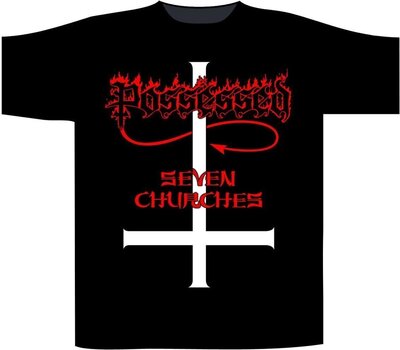T-shirt Possessed Seven Churches T-shirt à manches courtes Black L - 1