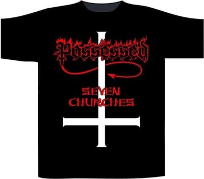 Tricou Possessed Seven Churches Tricou cu mânecă scurtă Black XL - 1