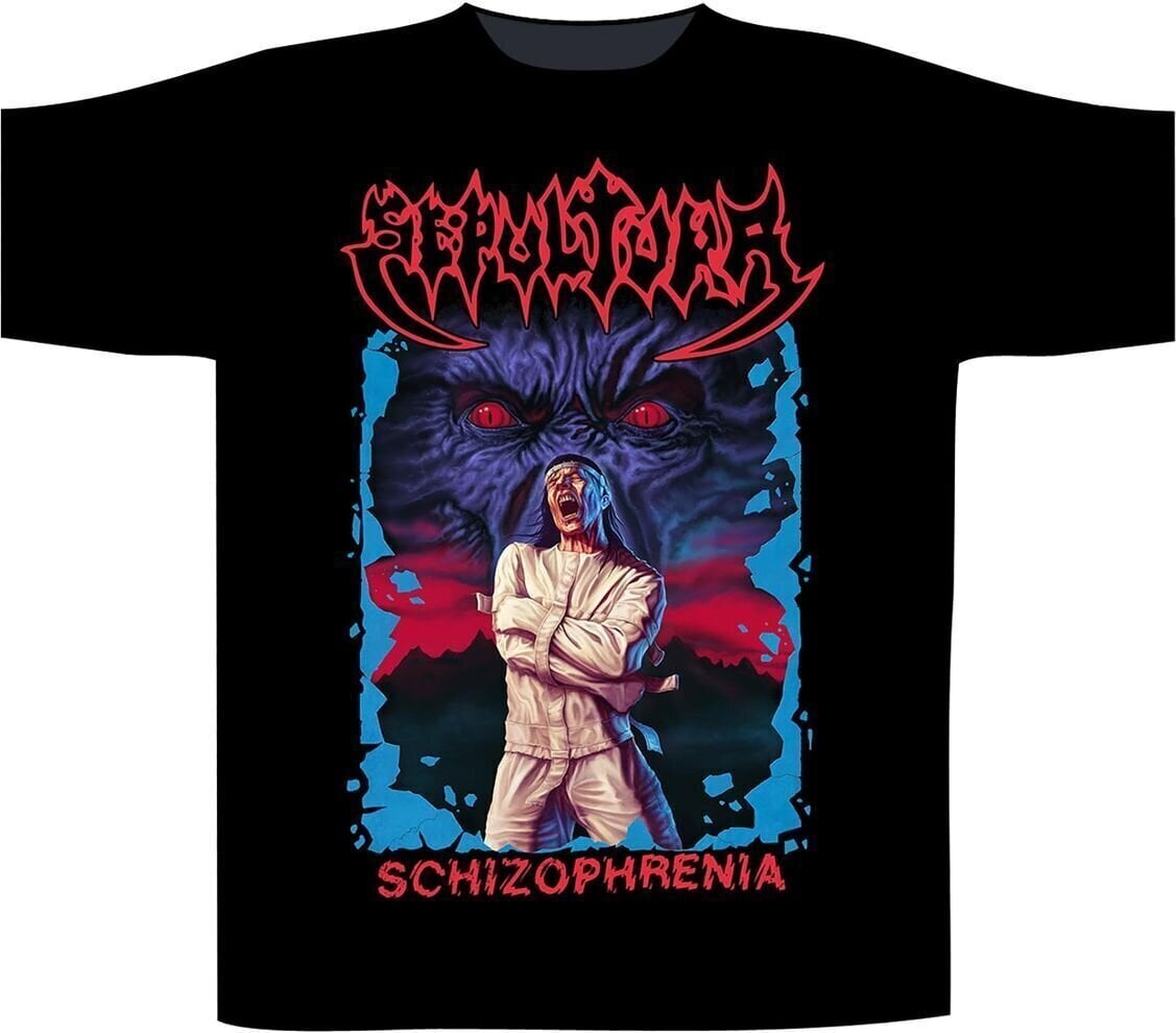 Camiseta de manga corta Sepultura Schizophrenia Black 2XL Camiseta de manga corta