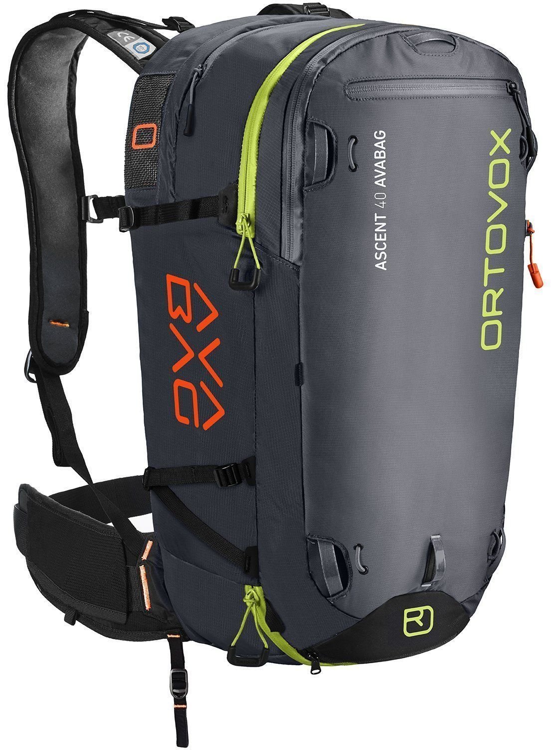 Ski Travel Bag Ortovox Ascent 40 Avabag Black Anthracite Ski Travel Bag
