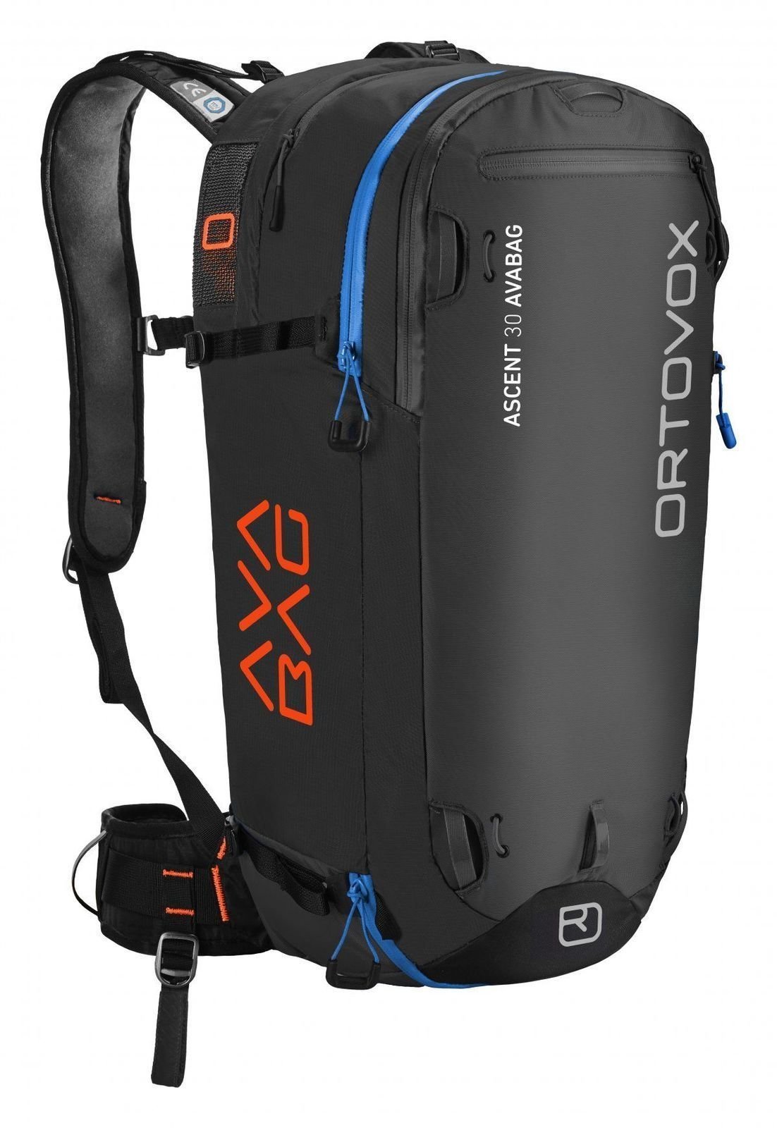 СКИ пътна чанта Ortovox Ascent 30 Avabag Black Anthracite СКИ пътна чанта