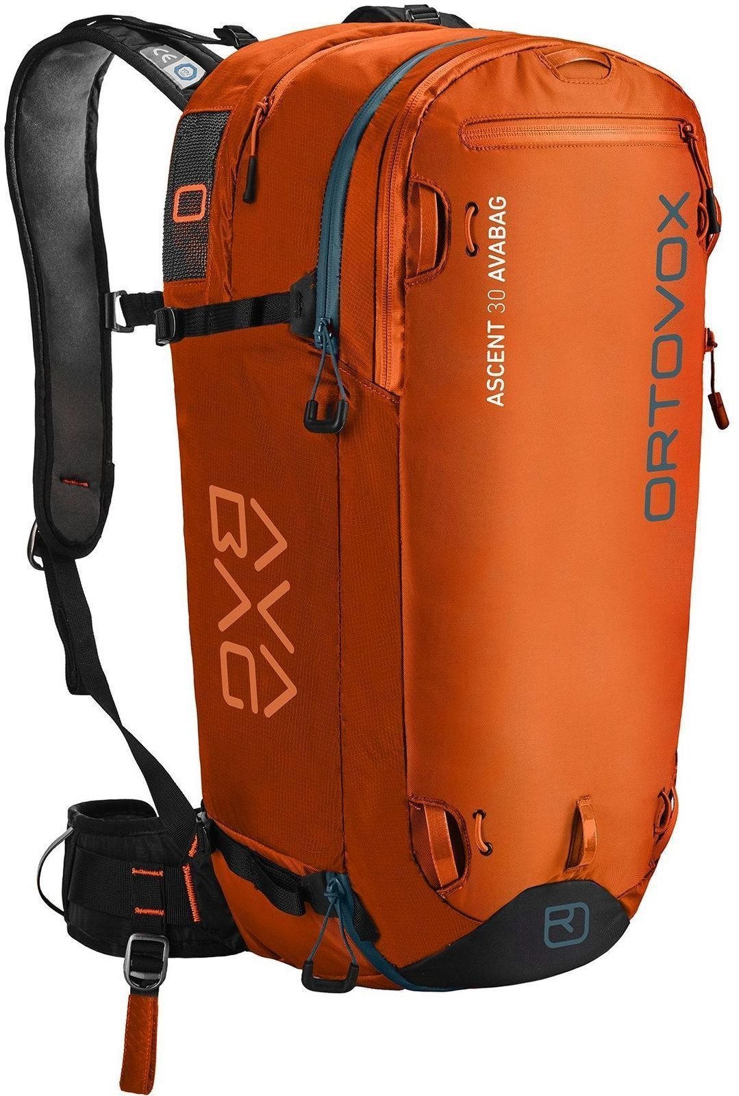 Ski Travel Bag Ortovox Ascent 30 Avabag Kit Crazy Orange Ski Travel Bag