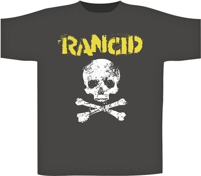 Shirt Rancid Skull & Crossbones Charcoal Grey 2XL Shirt - 1