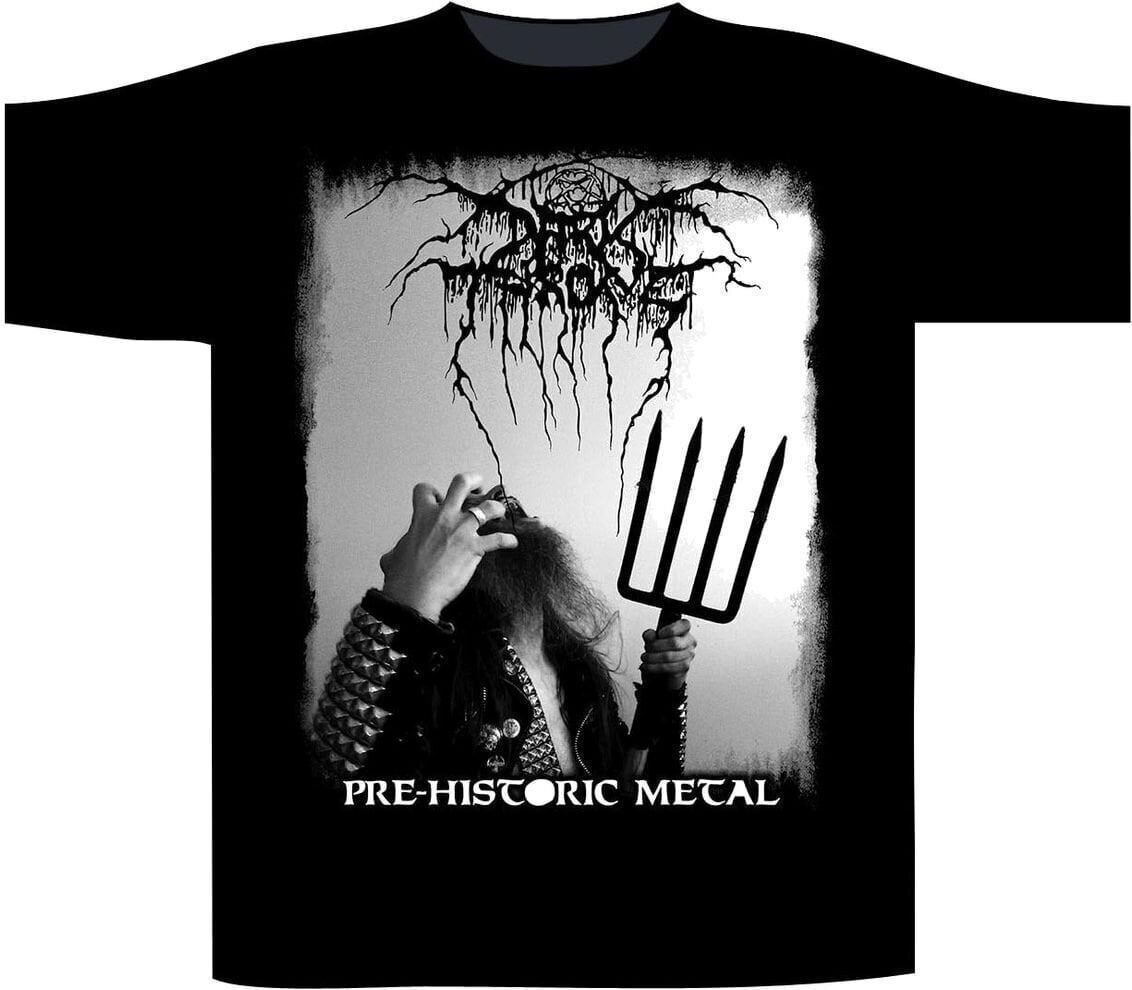 Camiseta de manga corta Darkthrone Pre-Historic Metal Black 2XL Camiseta de manga corta