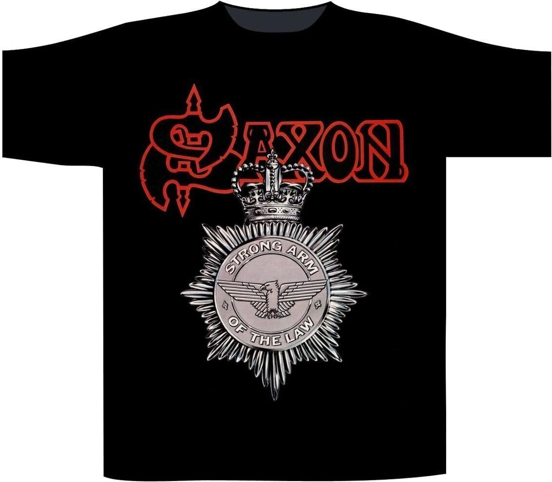 Tricou Saxon Strong Arm Of The Law Black M Tricou
