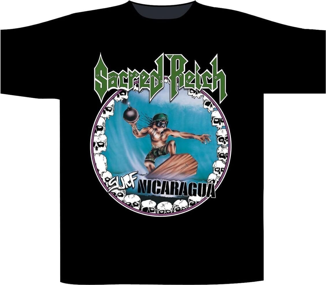 T-Shirt Sacred Reich Surf Nicaragua Black 2XL T-Shirt