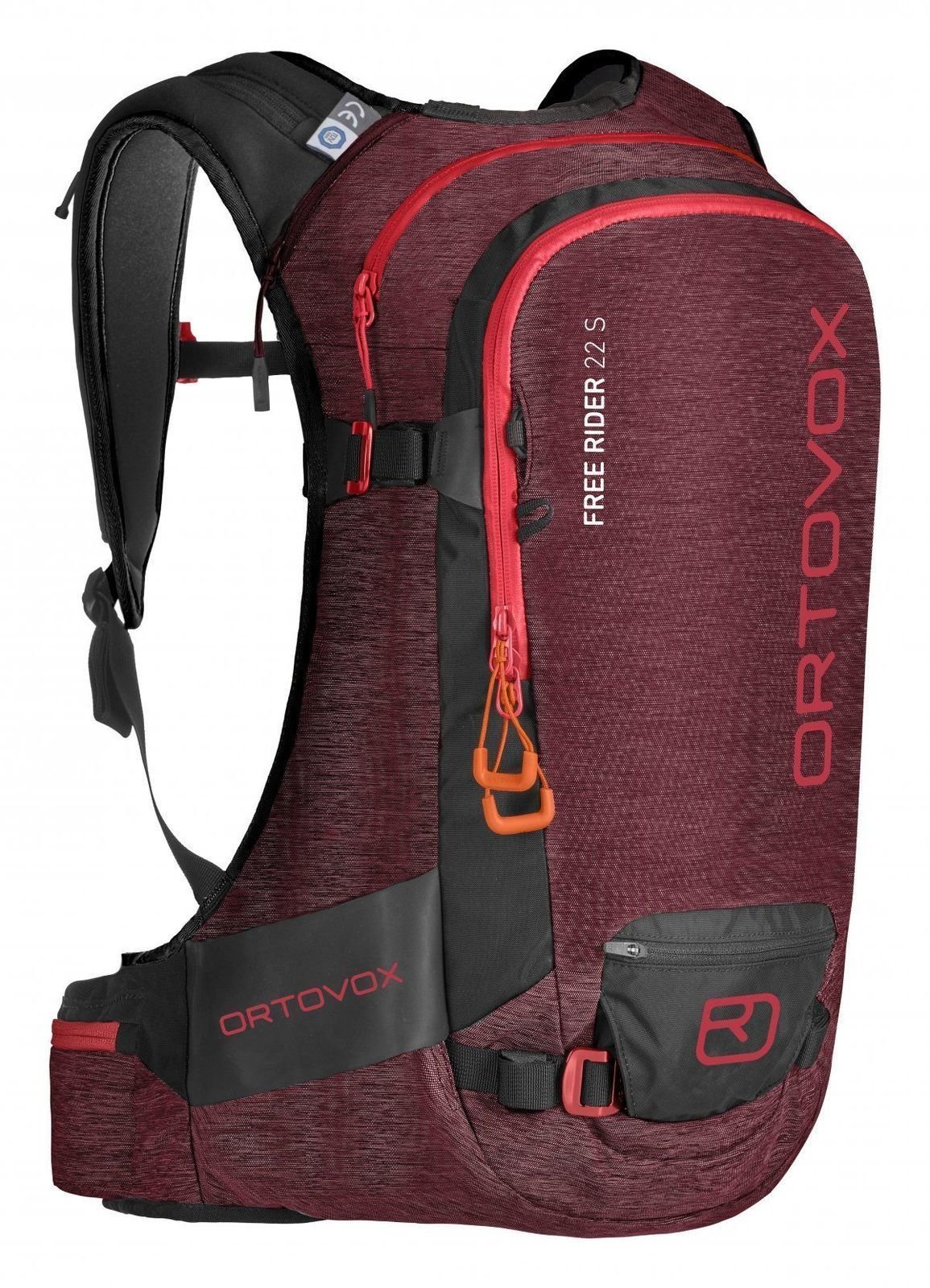 СКИ пътна чанта Ortovox Free Rider 22 S Dark Blood Blend СКИ пътна чанта