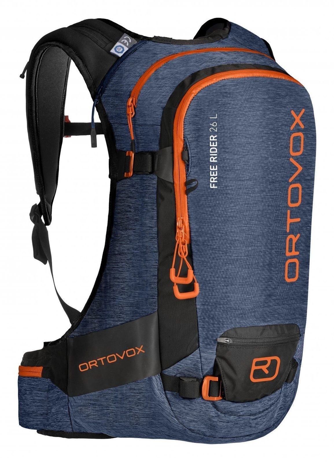 Ski Travel Bag Ortovox Free Rider 26 L Night Blue Blend Ski Travel Bag