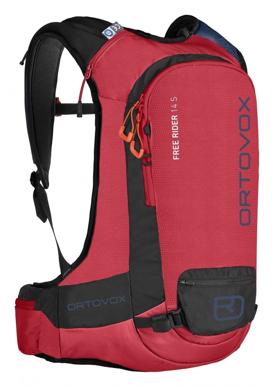 Lyžařský batoh Ortovox Free Rider 14 S Hot Coral Lyžařský batoh