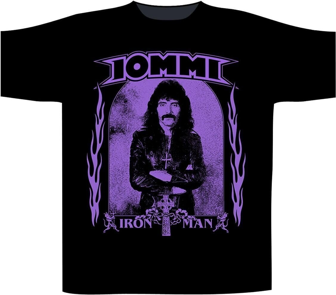 Ing Tony Iommi Vintage Purple Rövid ujjú póló Black XL