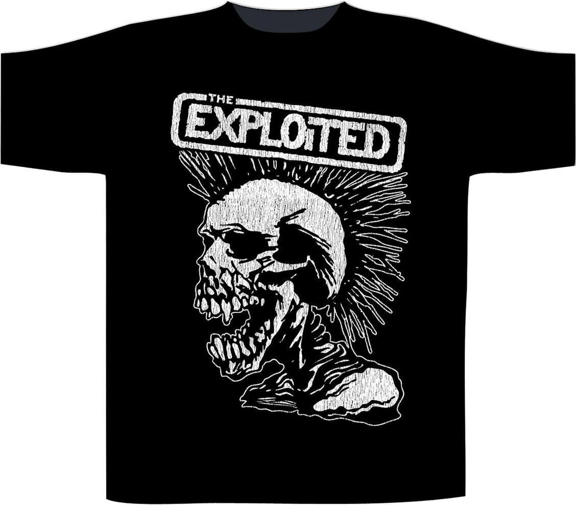 Shirt The Exploited Vintage Skull Black 2XL Shirt