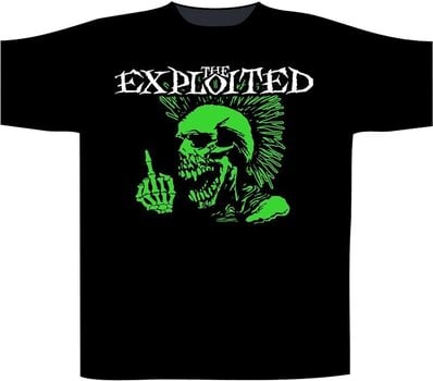 T-Shirt The Exploited Middle Finger Short Sleeve T-Shirt Black M - 1