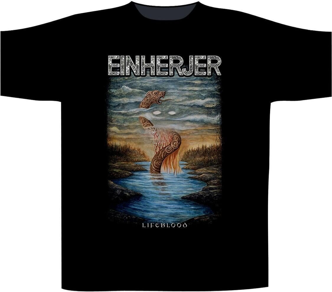 Shirt Einherjer Lifeblood Black 2XL Shirt