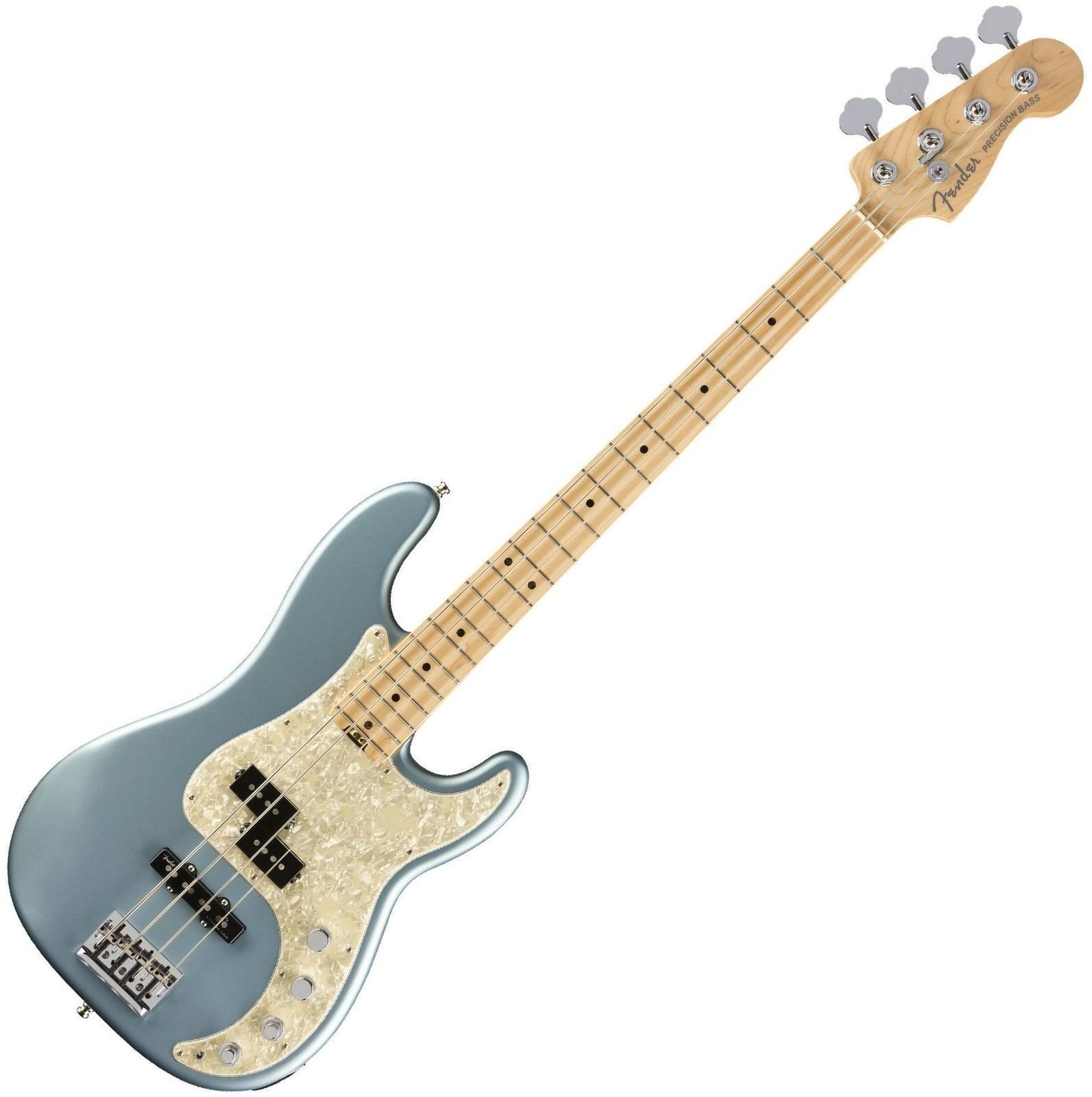 Elektrische basgitaar Fender American Elite Precision Bass Maple Satin Ice Blue Metallic