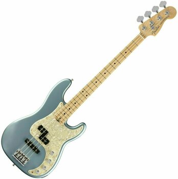 E-Bass Fender American Elite Precision Bass Maple Satin Ice Blue Metallic - 1