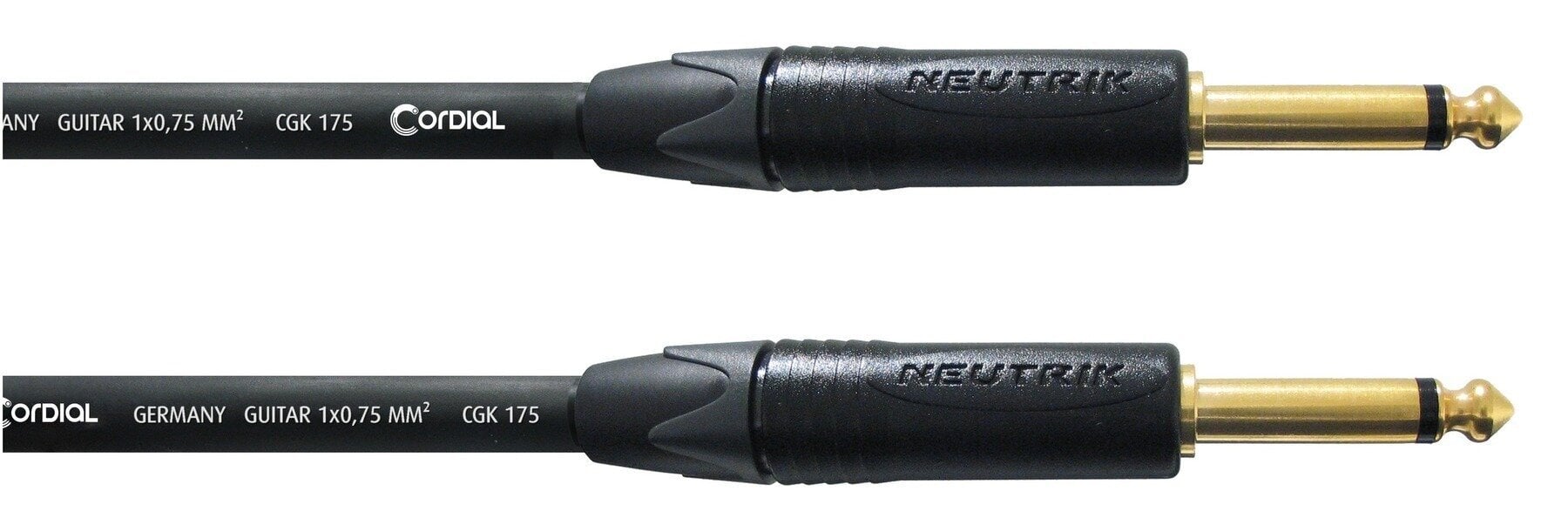 Instrument Cable Cordial CSI PP 175 Black 9 m Straight - Straight Instrument Cable