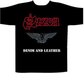 Tricou Saxon Denim & Leather