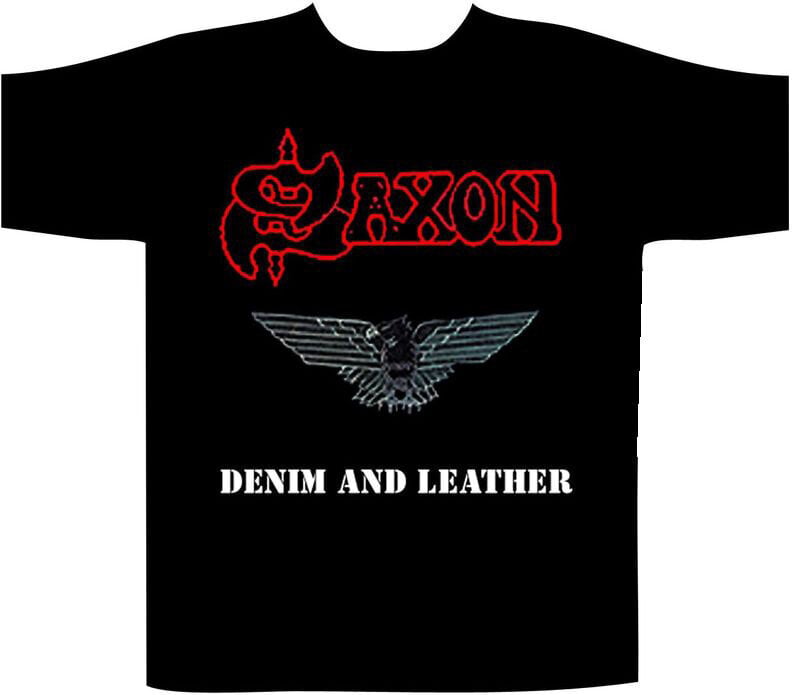 T-shirt Saxon Denim & Leather T-shirt à manches courtes Black M