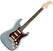 Electric guitar Fender American Elite Stratocaster HSS ShawBucker Ebony Satin Ice Blue Metallic