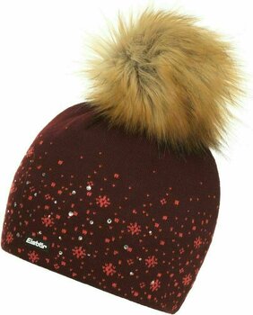 Zimowa czapka Eisbär Rana Lux Crystal Beanie Chianti/Coral Red - 1