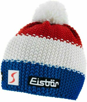 Шапка за ски Eisbär Star Pompon SP Beanie Blue/White/Red UNI Шапка за ски - 1