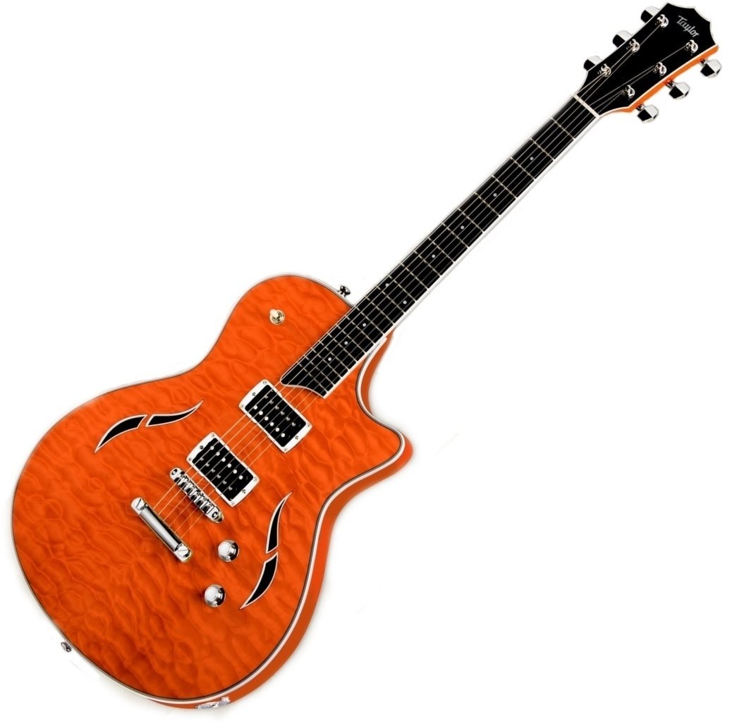 Halvakustisk gitarr Taylor Guitars T3 Orange