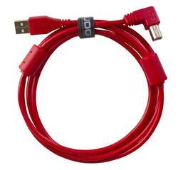 Kabel USB UDG NUDG807 Czerwony/Prosty - Kątowy