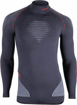Sous-vêtements thermiques UYN Evolutyon UW Long Sleeve Turtle Neck Charcoal/White/Red S/M Sous-vêtements thermiques - 1