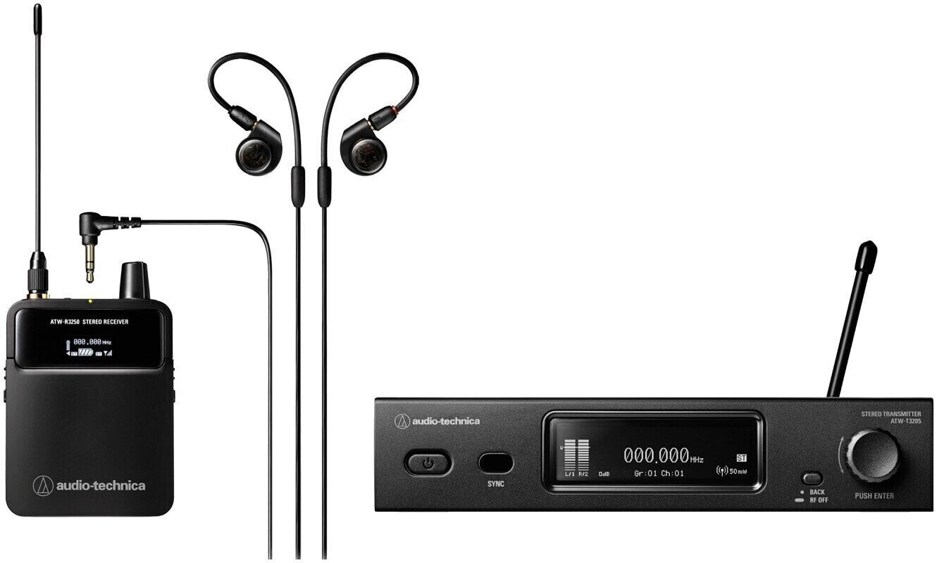 Drahtloses In-Ear-Monitoring Audio-Technica ATW-3255DF2EU Drahtloses In-Ear-Monitoring DF2: 470.125 - 607.875 MHz