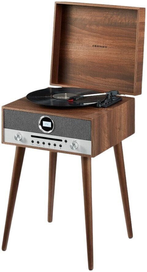 Retro okretnica Crosley Nash Entertainment Center Walnut Retro okretnica