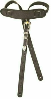 Leather guitar strap Gretsch Vintage Leather guitar strap Black - 1