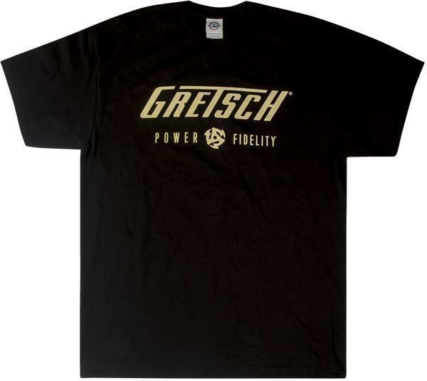 Tričko Gretsch Tričko Power & Fidelity Logo Unisex Black M