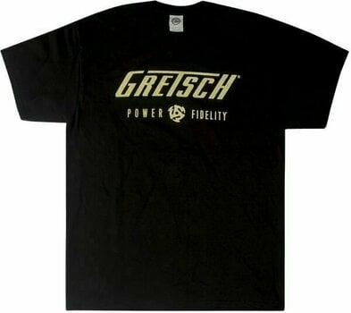 Tričko Gretsch Tričko Power & Fidelity Logo Unisex Black M - 1