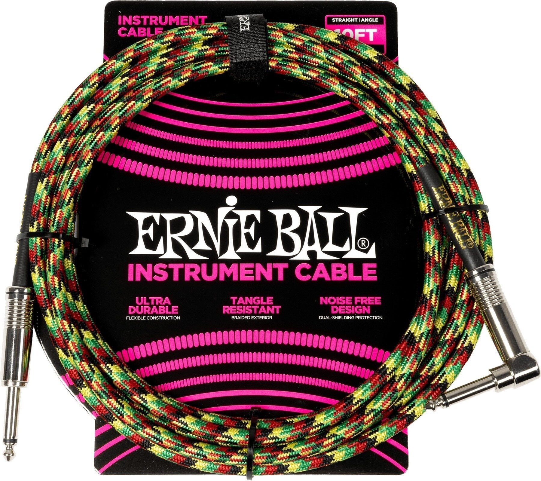Инструментални кабл Ernie Ball Braided Good Vibrations 3m Pravo – Pod uglom Инструментални кабл