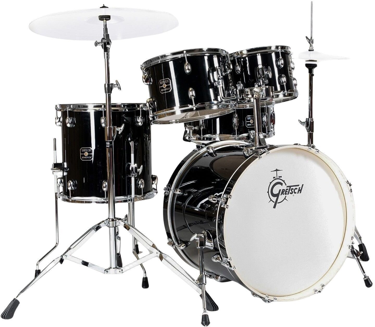 Акустична барабанна установка Gretsch Drums Energy 4 Piece HWP Black Акустична барабанна установка