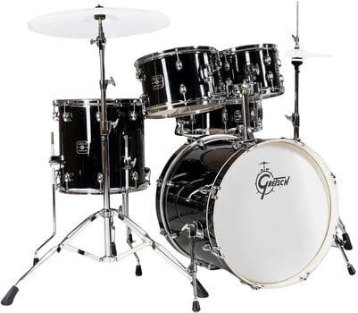 Акустична барабанна установка Gretsch Drums Energy 4 Piece HWP Black Акустична барабанна установка - 1