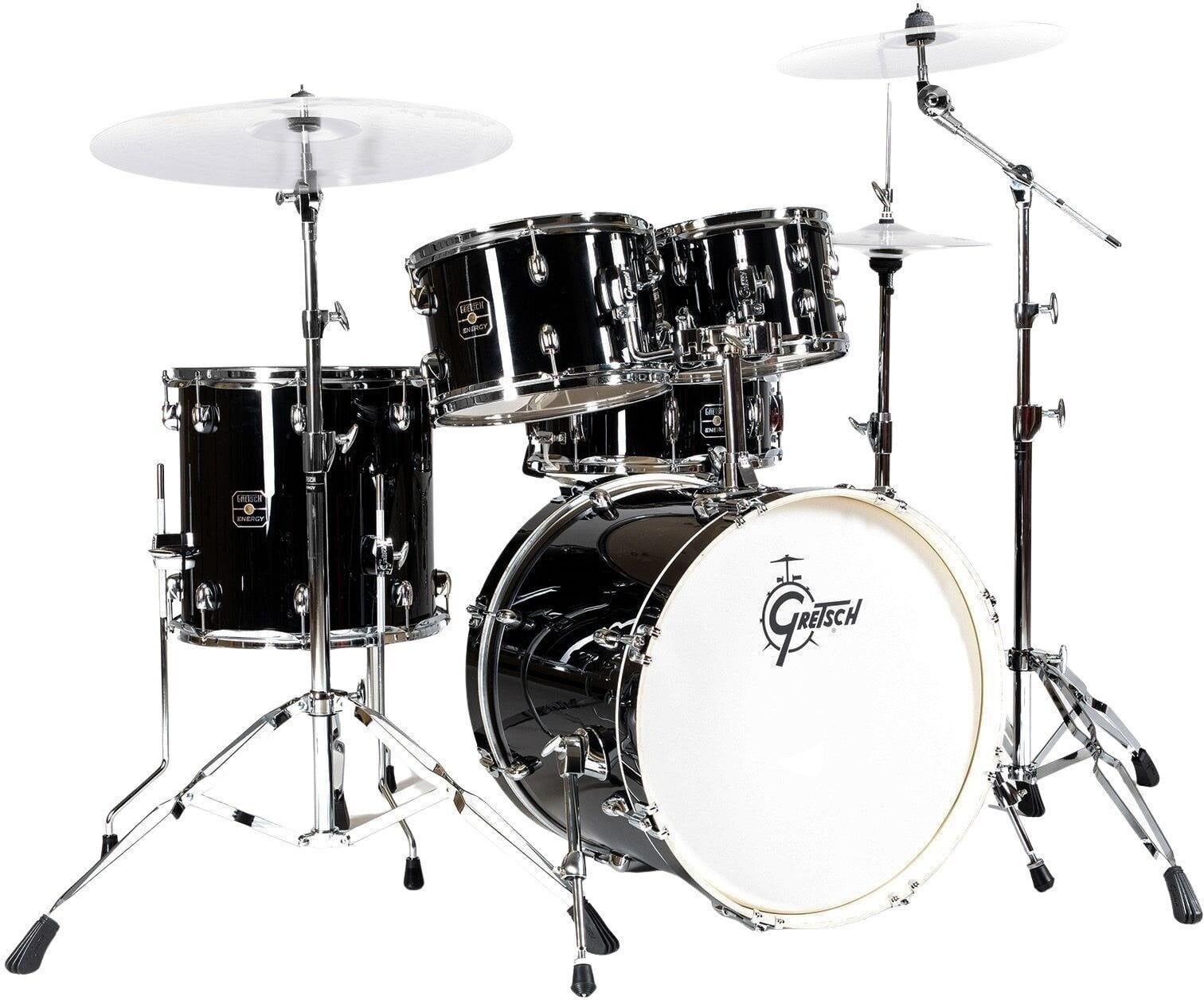 Set akustičnih bobnov Gretsch Drums Energy 5 Piece HWP 20 Black Set akustičnih bobnov