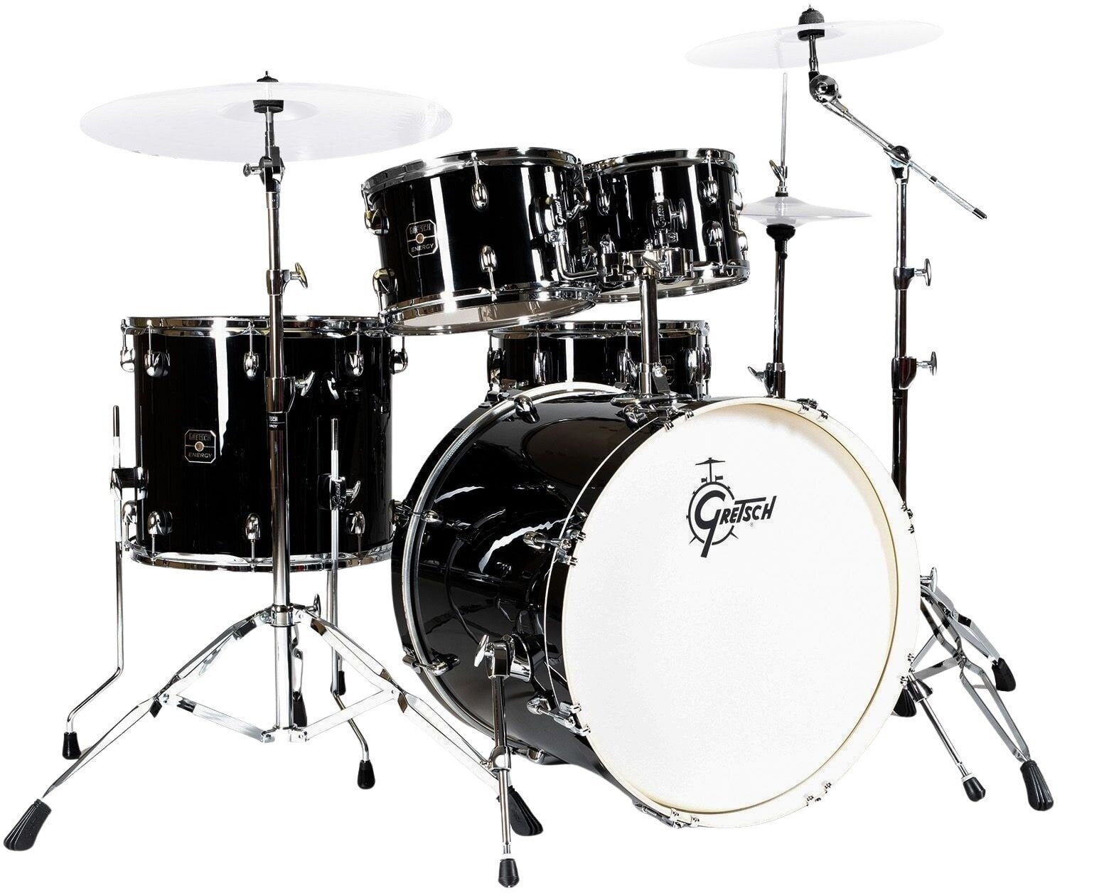 Set akustičnih bobnov Gretsch Drums Energy 5 Piece HWP 22 Black Set akustičnih bobnov