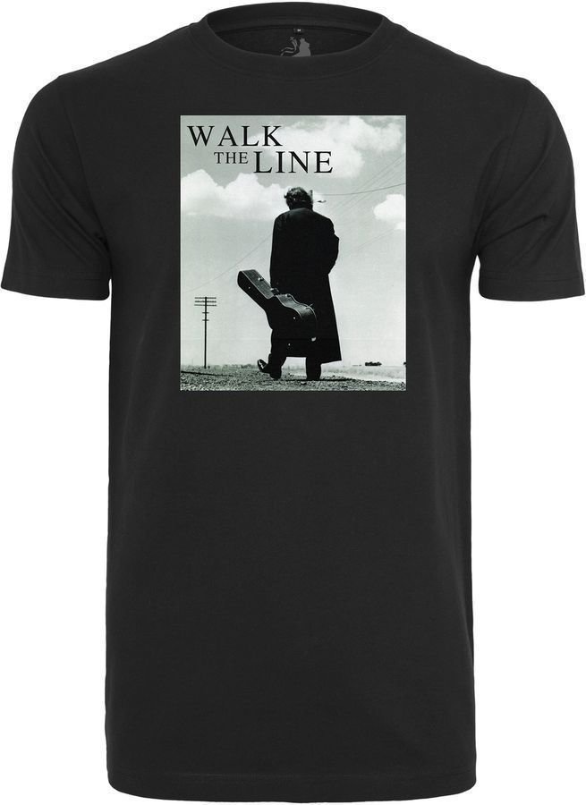 Shirt Johnny Cash Walk The Line Tee Black L