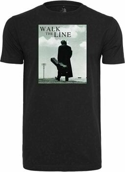 T-shirt Johnny Cash Walk The Line Black 2XL T-shirt - 1