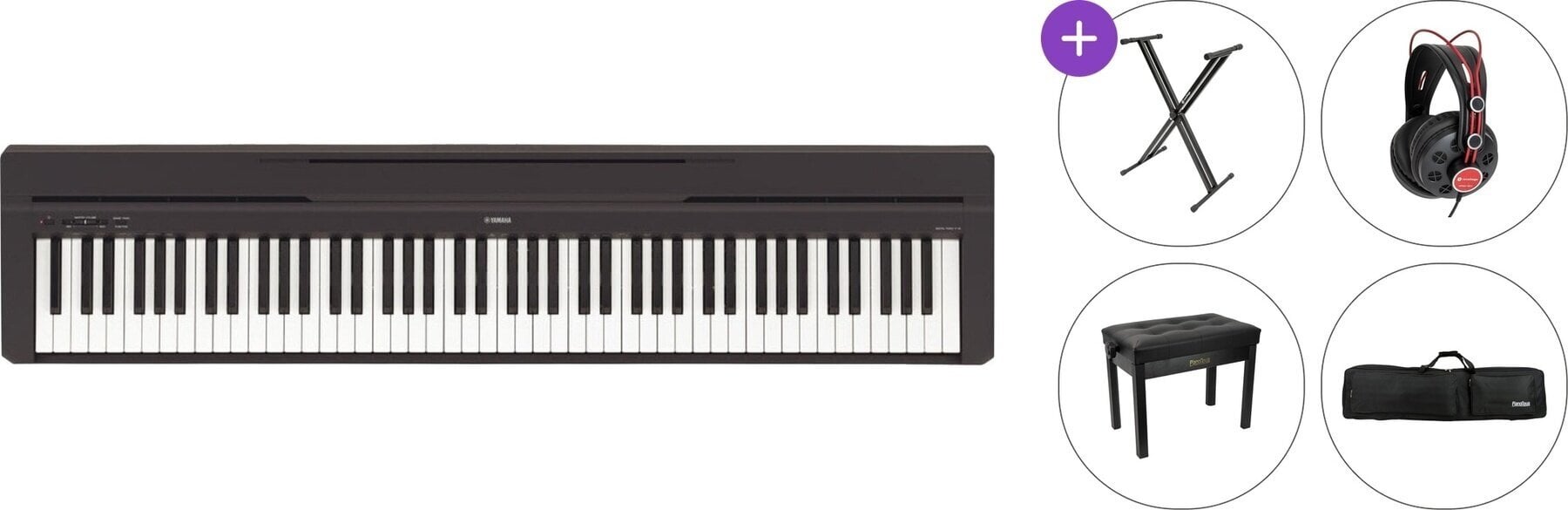Piano de scène Yamaha P-45 B Premium SET Piano de scène Black