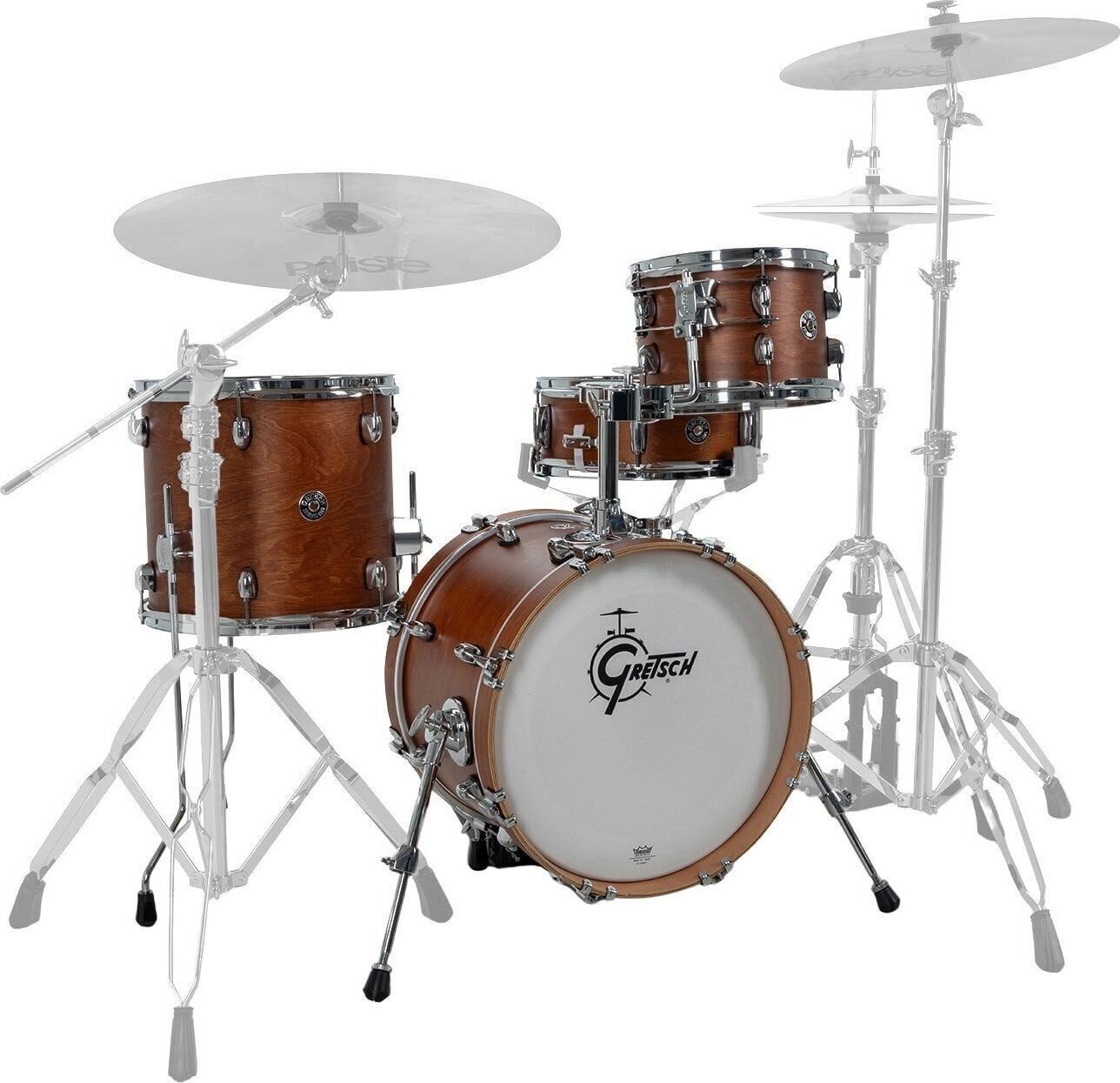 Conjunto de batería acústica Gretsch Drums CC2-M264-SWG Satin Walnut Glaze Conjunto de batería acústica