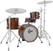 Conjunto de batería acústica Gretsch Drums CC2-M264-SWG Satin Walnut Glaze Conjunto de batería acústica