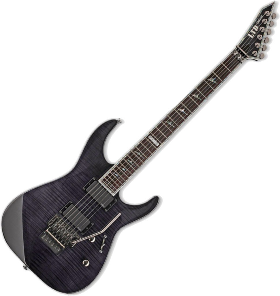 Elektromos gitár ESP LTD M-1000 FR See Thru Black